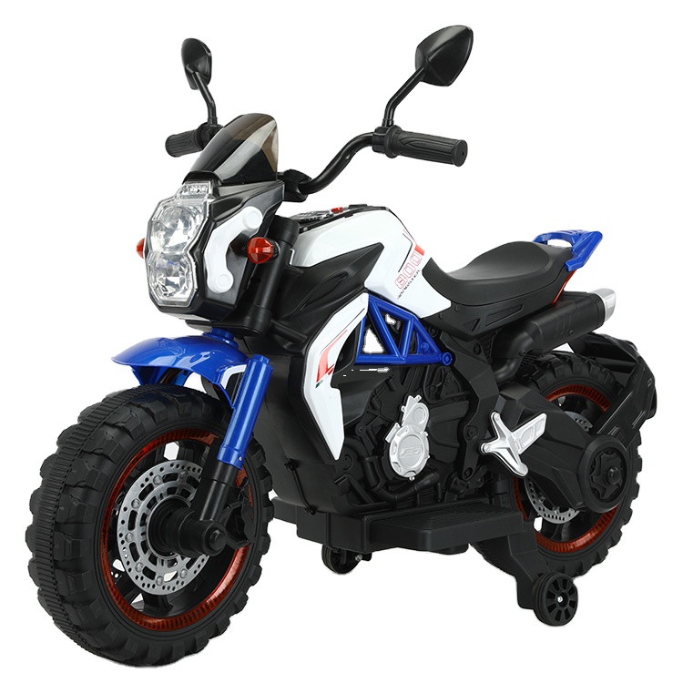 12V Kids Electric Motorcycle Child Motorbike with Wheels Lights Mini Motorcycle Rid On Car Toys for Children