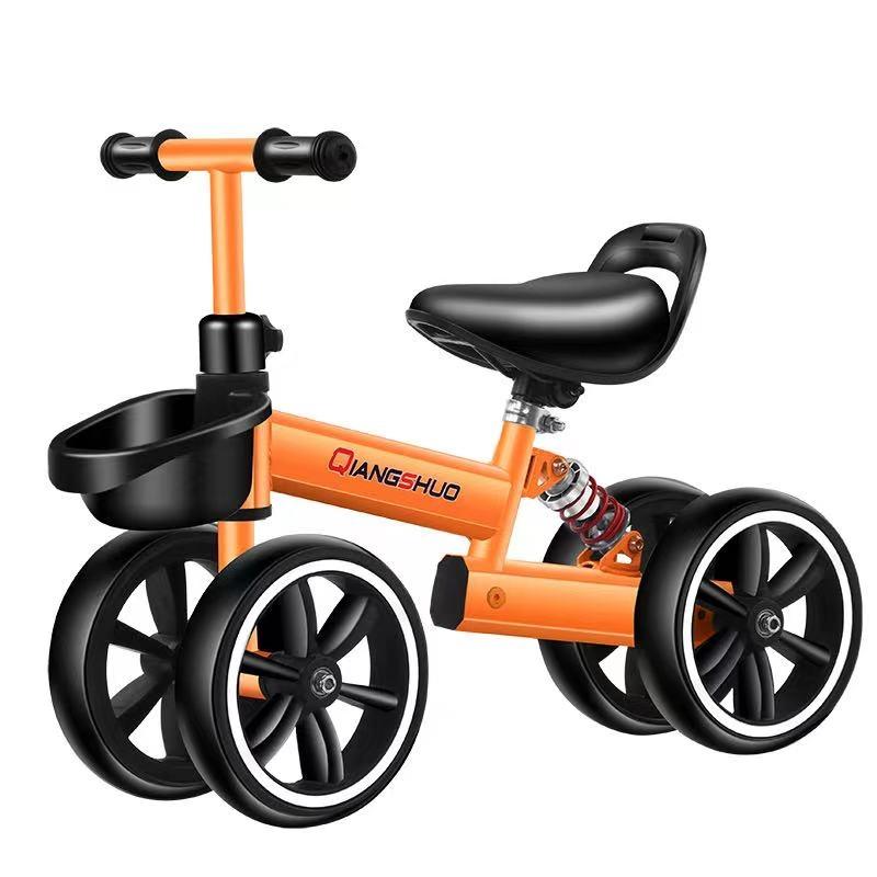 Factory Wholesale 4 Wheels Kids Balance Walking Bike/ Baby First Bike Balance Cycle