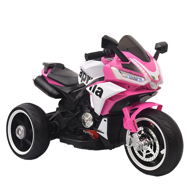 Cheap price children electric motorcycle police motorbike for kids with LED light